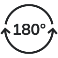 180°- Drehung