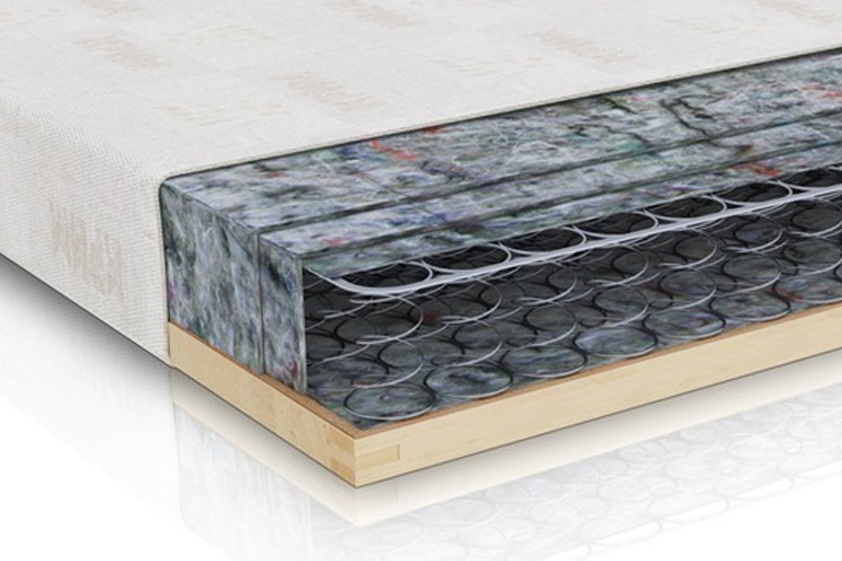 Matratze mit einem Rahmen